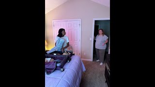 Bethany sees Brooke packing clothes and tries to stop her from staying with her Mom this weekend