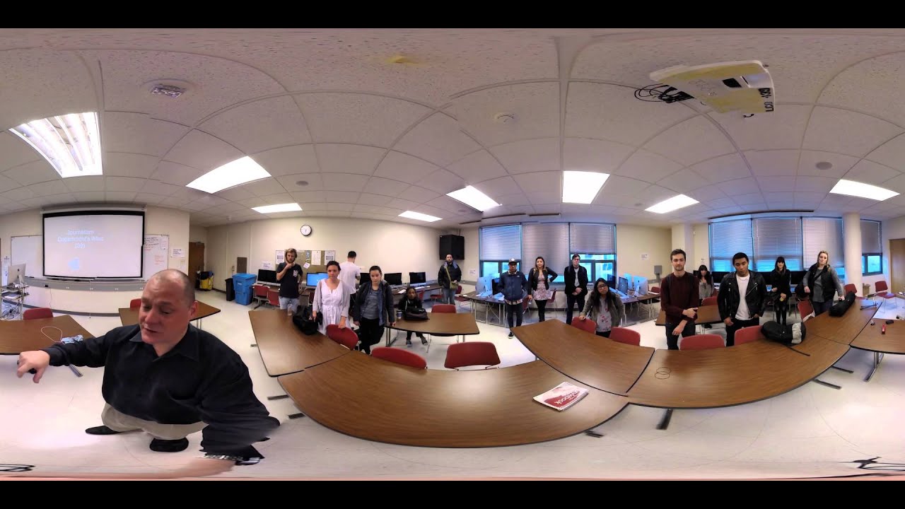 360-degree video classroom demo - YouTube