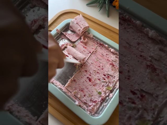 Make Strawberry grape yogurt ice cream roll #shorts #asmr #icecream