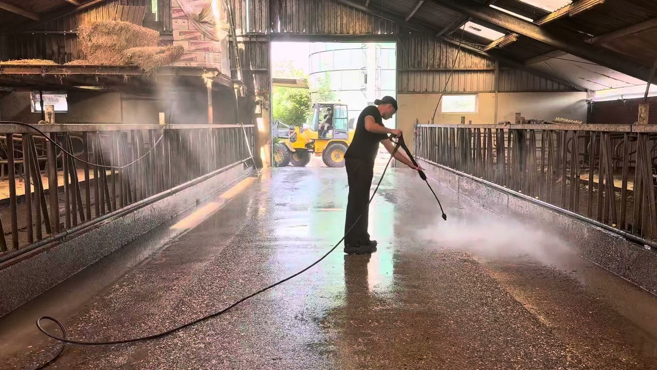 Cow Barn Feed Alley CleanUp 