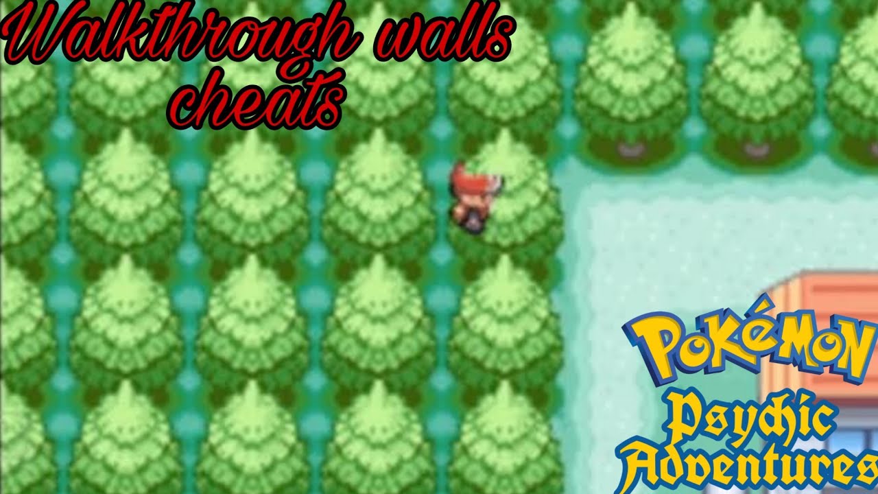 Pokemon FireRed Walk Through Walls Cheat 