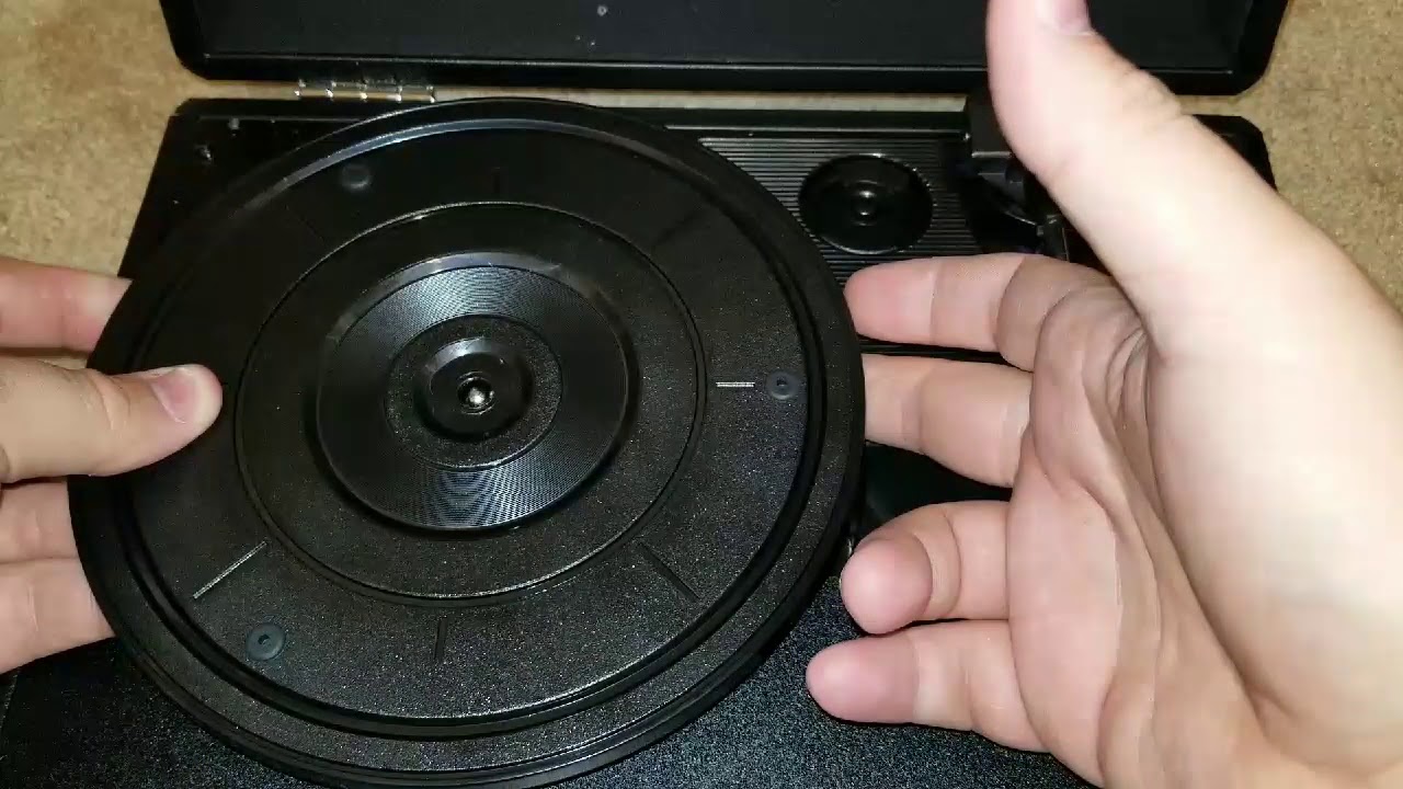 How To Replace The Belt On A Crosley Turntable Or Any Portable Suitcase Record Player Youtube