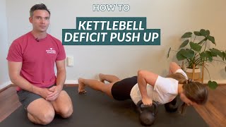 Kettlebell Deficit Push ups by Kettlebell Athletes