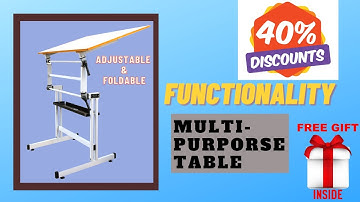 Functionality Of POPULAR Drafting Table (Genius2010 & Genius2020) - Full Height & Angle Adjustment