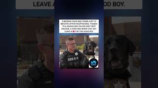 Missing Child Found in 12 Minutes by a Search Dog on His First Mission ❤️ #UnconditionalLove