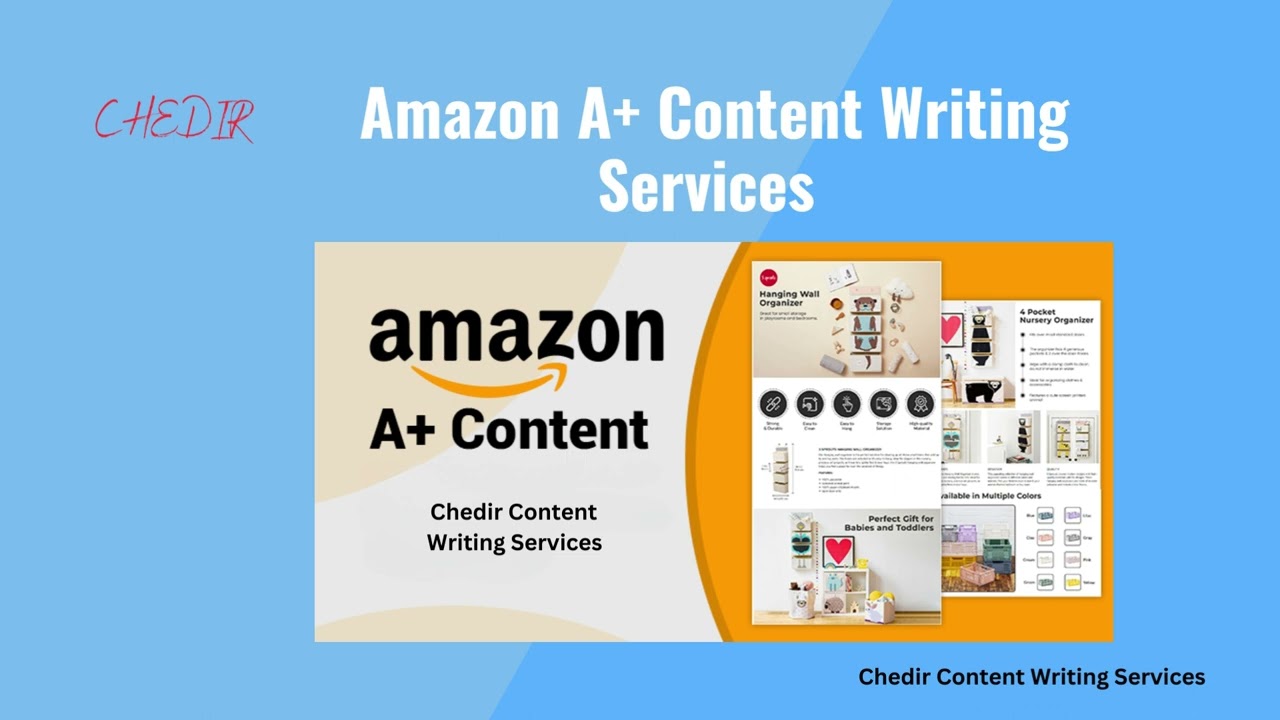 Amazon A+ Content Writing Services.  Chedir Content Writing Services