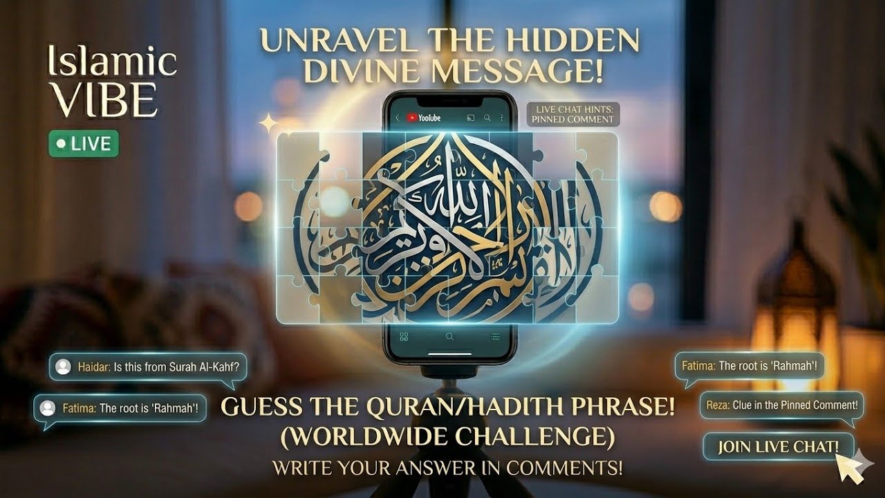 WORLDWIDE Islamic Puzzle Challenge! Solve this Quran/Hadith message ...