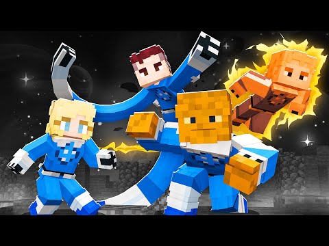 ENCONTREI TODO o QUARTETO FANTÁSTICO no ARANHAVERSO do Minecraft!