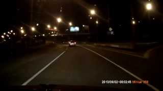 Ночная съемка Mio 358 на высокой сокрости