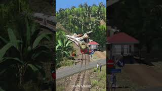 Train Vintage Held Up at Crossing Gate #railroad #train #railtrack #railway