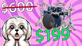 Is this the cheapest PRO-LEVEL drum kit and it's $199?!! | SPL Velocity 5 piece drum set | Unboxing