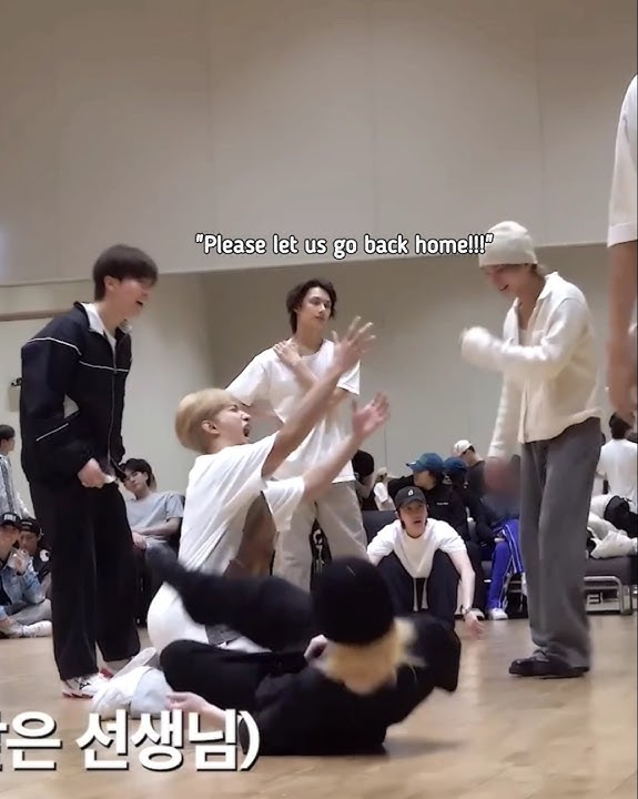 JUST SEVENTEEN begging their choreographer to let them go back home💔😅#Seventeen#Dk#Woozi#Seungkwan