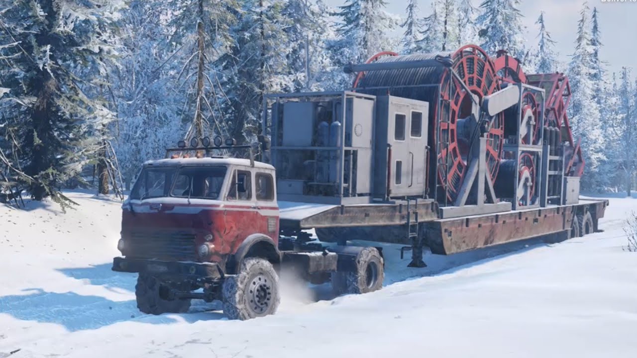 Smallest Truck VS Big Load! (SnowRunner)
