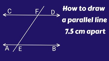 Draw a parallel line 7.5 cm apart. @SHSIRCLASSES.