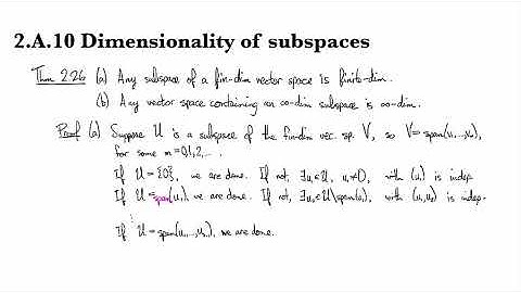 2.A.10 Dimensionality of subspaces