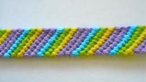 Friendship Bracelets for Beginners~Candy Stripe Bracelet