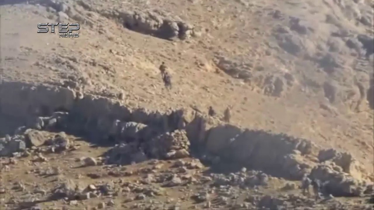 شاهد اقتحام قوات أحمد العبدو لمواقع تنظيم الدولة في جبال القلمون الشرقي