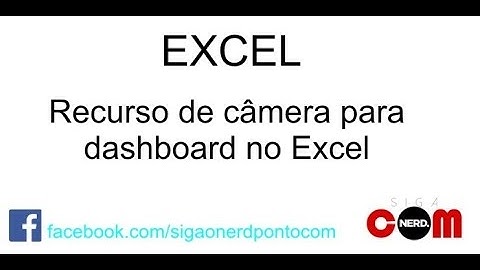 Dashboard Excel - Recurso Câmera