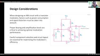 Principles of Communication System : AM Circuits Transistor Modulator