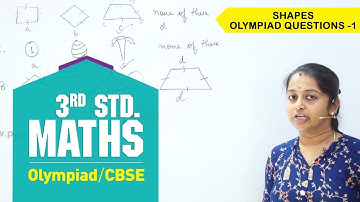 3rd Std Maths Olympiad | CBSE Maths | Shapes - Olympiad questions -1 | Class 3 Olympiad Mathematics