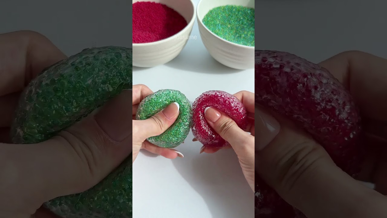 Crystal Fruit & Purple Stress Balls 🍇🍉 ASMR DIY Compilation