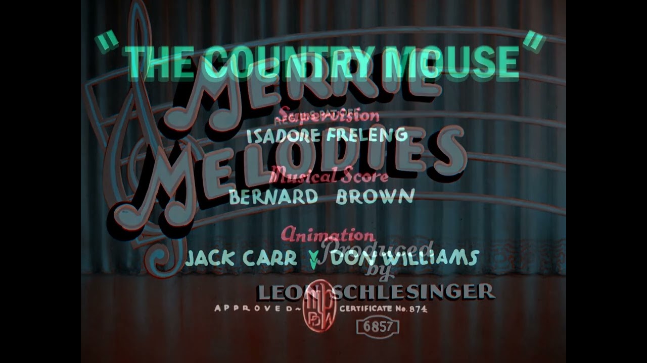 The Country Mouse (1935) - recreated original titles (HD 1080p)