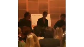 Mandy Moore singing "Save A Little For Yourself" at the listening party of Silver Landings