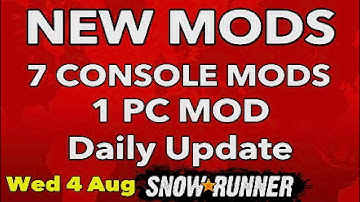 Snowrunner New Mods Daily Update New Console Mods and PC New mods
