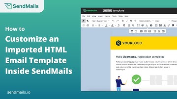 Customize your Imported Email HTML Templates | SendMails.io