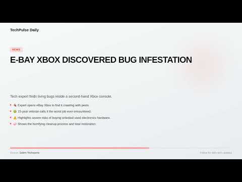 E-BAY XBOX DISCOVERED BUG INFESTATION #Shorts