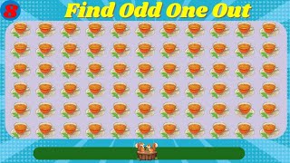 Odd One Out  Easy, Medium, Hard 18 levels Food Edition QUIZ9, Quiz/riddles