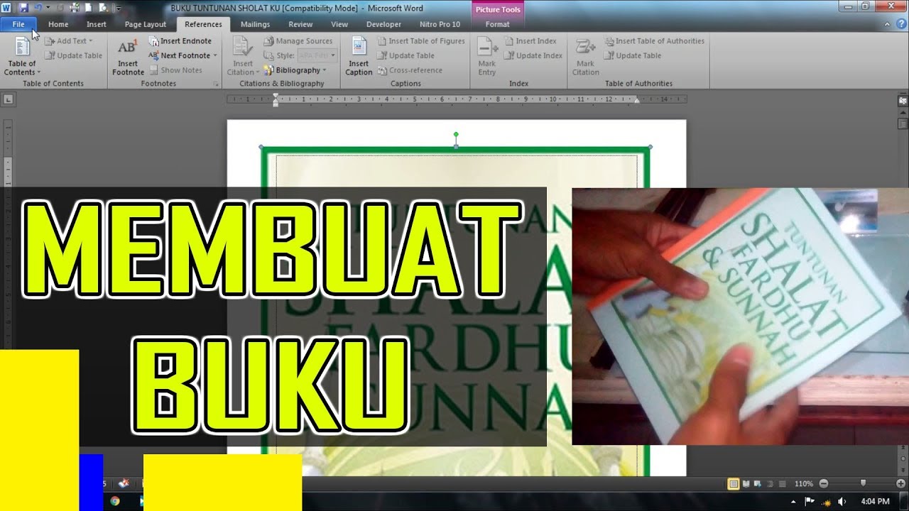  Cara  membuat  buku  di  microsoft Word  Kertas F4 YouTube