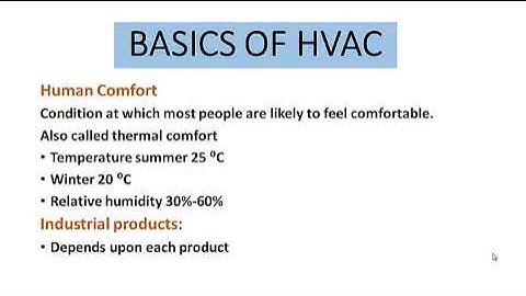 BASIC OF HVAC PART 1