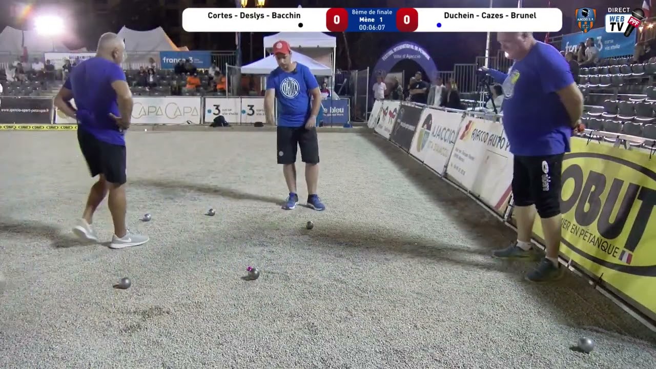 Miniature : PPF Tour 2023 Ajaccio International 8ème de finale Equipe CORTES contre équipe DUCHEIN