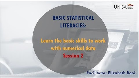 Basic Statistical Literacies 23 April 2022