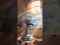Spinning Nonstop: The Fan That Never Gets a Break 🌪️⚡#heatrelief #overworked #shorts