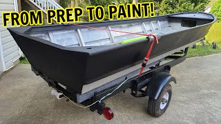 Painting an Aluminum Jon Boat | Prep to Paint