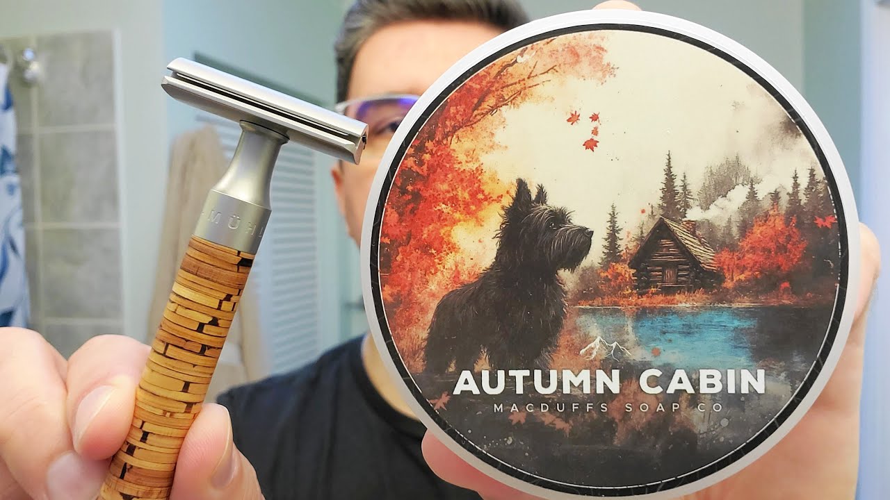 MacDuff's AUTUMN CABIN | Shaving with Muhle Rocca R95 - YouTube