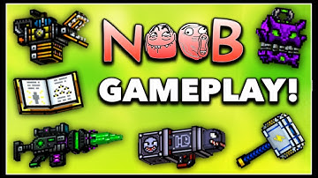 Pixel Gun 3D - Noob Weapon Gameplay!