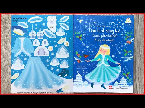Công chúa tuyết - Dán hình sáng tạo trang phục búp bê - Sticker snow princess dressing (Chim Xinh)