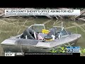 Allen County Sheriffs Office asking for information regarding abandoned boat full of trash