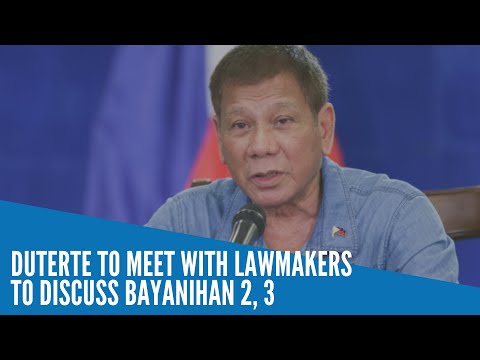 Duterte to meet with lawmakers to discuss Bayanihan 2, 3