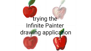 I'm trying the Infinite Painter drawing application | I learn to draw | Just a novice artist 
