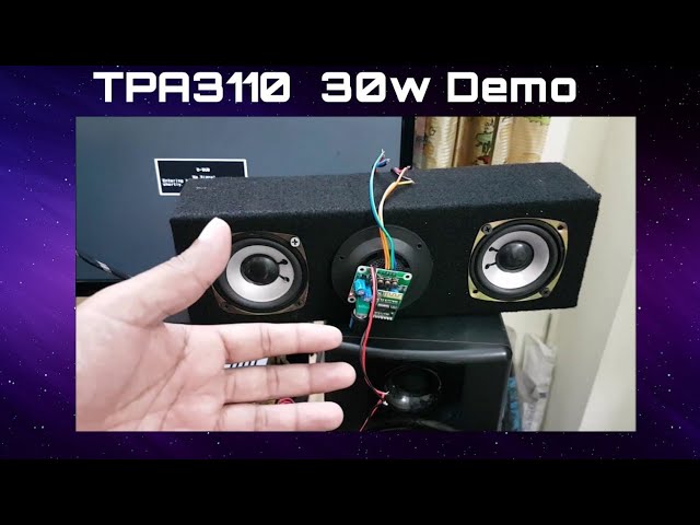 TPA3110 Bluetooth Amplifier connections and Demo  Malayalam