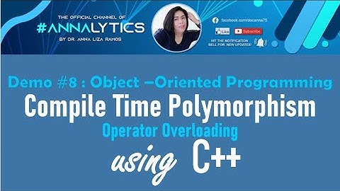 Demo#8-Compile Time Polymorphism Operator Overloading
