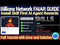 How to Complete the First AI Agent Rewards (FAIAR) Task in Billions Network App – Step-by-Step Guide