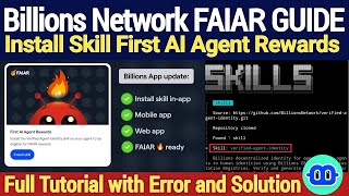 Billions Network ऐप में First AI Agent Rewards (FAIAR) टास्क को कैसे पूरा करें – चरण-दर-चरण गाइड screenshot 5