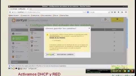 servidor DHCP con ZENTYAL comentado