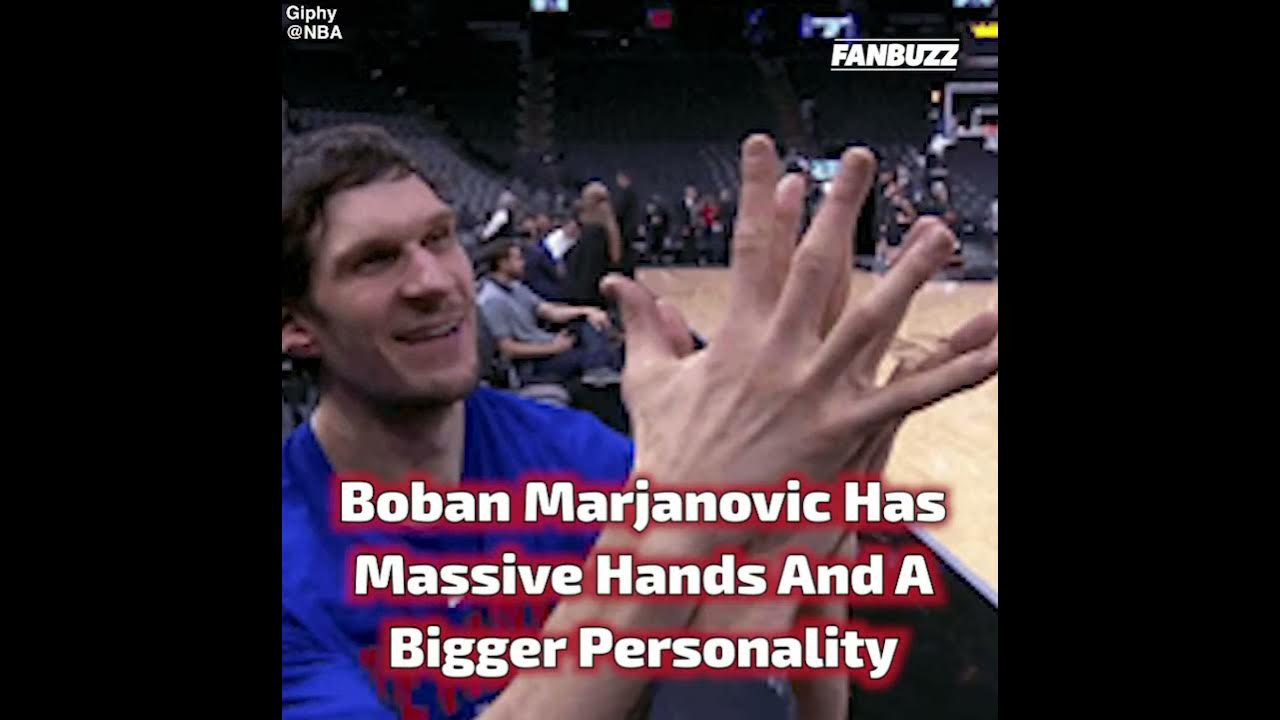Photos: Spurs' Boban Marjanovic's humongous hands are the size of