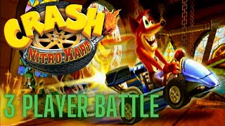 Crash Nitro Kart 3 Player Multiplayer 2021 Battle #1